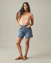 Women's Premium Slub Crew Tee - Peach Fuzz